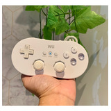 Controle Joystick Nintendo Wii Classic Controller Branco