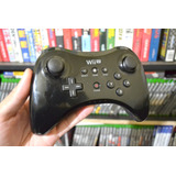 Controle Joystick S/ Fio Nintendo Wii U Pro Controller Preto