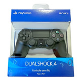 Controle Joystick Sem Fio Dualshock 4 Jet Black Preto - Ps4