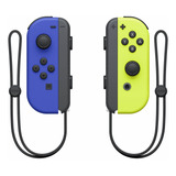 Controle Joystick Sem Fio Nintendo Switch Joy-con (l)/(r) Neón Azul E Amarelo-néon