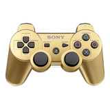 Controle Joystick Sem Fio Sony Playstation Dualshock 3 Gold