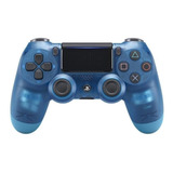 Controle Joystick Sem Fio Sony Playstation Dualshock 4 Ps4 Blue Crystal
