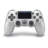 Controle Joystick Sem Fio Sony Playstation Dualshock 4 Ps4 Silver