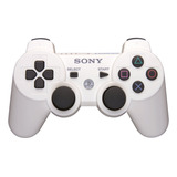 Controle Joystick Sony Playstation Dualshock 3 Branco + Cabo