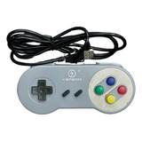  Controle Manete Joystick Usb Super Nintendo Snes P/ Pc