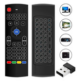 Controle Mini Teclado Air Mouse Wireless Sem Fio Android Tv