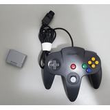 Controle Nintendo 64 Preto + Controller Pak