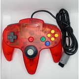 Controle Nintendo 64 Translúcido / Vermelho (novo)