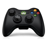 Controle Original Microsoft Joystick Sem Fio Xbox 360 Preto