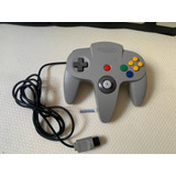 Controle Original Nintendo 64 Cinza Com