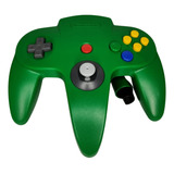 Controle Original Nintendo 64 Verde Analogico 100% Japâo 