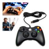 Controle Para Xbox 360 Pc Com Fio Joystick Manete Video Game