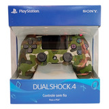 Controle Playstation 4 Camuflado Verde -