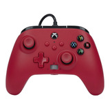 Controle Powera Enhanced Wired Para Xbox Vermelho