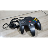 Controle Preta Original Do N64 Com O Analógico 30%. H4