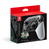 Controle Pro Nintendo Switch Zelda: Tears Of The Kingdom Cor Black