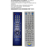 Controle Remoto Gradiente K35 Dvdoke Fbt 1611