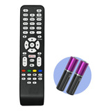 Controle Remoto Universal Compatível Aoc Smart Tv + Pilhas