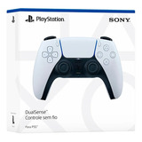 Controle Sony Dualsense Ps5 Sem Fio Branco Original Lacrado