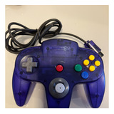 Controle Uva Sabores Nintendo 64 Original N64 Manete Roxo