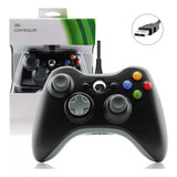 Controle Vídeo Game Pc Xbox X360 Manete Joystick Com Fio