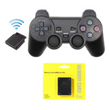 Controles Ps2 Sem Fio + Memory Card Manete Playstation 2 Ps1