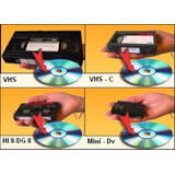 Conversão Fitas Vhs Vhs-c Mini-dv Hi8 Para Dvd Vinil K7 Mp3