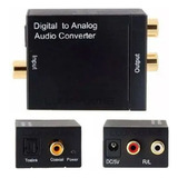 Conversor Audio Optico Analógico Toslink Para Digital Rca