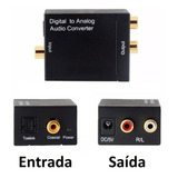 Conversor Audio Optico Digital Fibra/coaxial P/rca Analogico