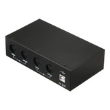 Conversor De Áudio 4i/4o Merge + 4 Usb Um4x4 Box 4x4 Midi