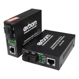 Conversor Fibra Optica Mm Sm 10/100/1000 1fibra Sc P/ Rj45