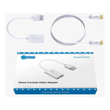 Conversor Hdmi Branco + Cabo Hdmi 1,8 M Compatível Wii C97ww