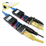 Conversor Rj45 Gigabit Par A/b Fibra Óptica 1gbs 20km