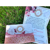 Convite Casamento 60 Uni + 120 Indiv Fita De Cetim 60 Listas
