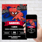 Convite de aniversário O Espetacular Homem Aranha para pree…  Convite de  aniversário, Festa de aniversário do homem-aranha, Convites de aniversário  do homem aranha