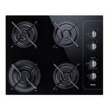 Cooktop 4 Bocas A Gás Bivolt 56x46cm Metal E Vidro - Consul