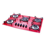 Cooktop 5 Bocas Safanelli Vermelho A