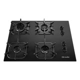 Cooktop Mueller 4 Bocas Com Queimador Ultra Chama Preto 127v/220v