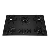 Cooktop Mueller 5 Bocas Com Queimador Ultra Chama Preto Mcg115bg1 127v/220v