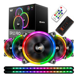 Cooler Aigo Dr12 Pro Rgb D/f 5 Fans +controladora+ir+2 Fitas