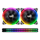  Cooler Fan Aigo Dr12 Pro Rgb D/face 2 Fans + 2 Fitas Led