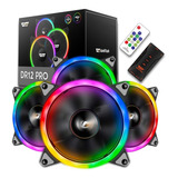 Cooler Fan Aigo Dr12 Pro Rgb D/face 4 Fans +controladora +ir