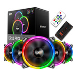 Cooler Fan Aigo Dr12 Pro Rgb D/face 5 Fans +controladora +ir