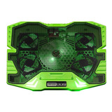 Cooler Gamer P/ Notebook Warrior Zelda Led Verde Multilaser