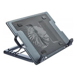 Cooler Notebook Suporte Mesa Base Vertical Na Cor Preta