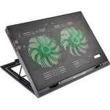 Cooler Para Notebook Warrior Power Gamer Led Verde - Ac267