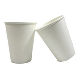Copo 240 Ml Papel Biodegradável Branco Liso Sem Tampa 200 Un