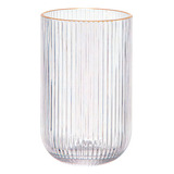 Copo Alto 425ml Borda Dourada Cameratta L´hermitage Cor Transparente