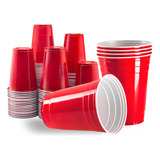 Copo Americano 50un Beer Pong Red Cup Vermelho Azul Preto
