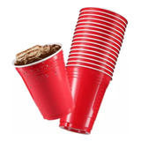 Copo Americano Descartável Beer Pong Red 50un Vermelho Azul